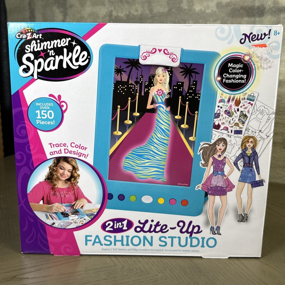 Cra-Z-Art Shimmer & Sparkle Crystal Craze Fashion Lite Up Studio